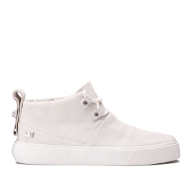 Mens Supra High Top Shoes CHARLES Off White/off White | AU-74103